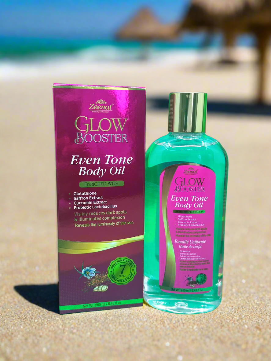 Zeenat Glow Booster Even Tone Body Oil 250ml usbeautybazaar Zeenat Glow Booster Even Tone Body Oil 250ml usbeautybazaar