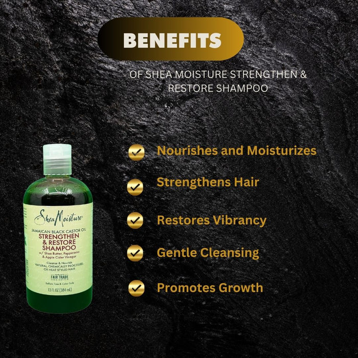 Shea Moisture Strengthen & Restore Shampoo 384ml