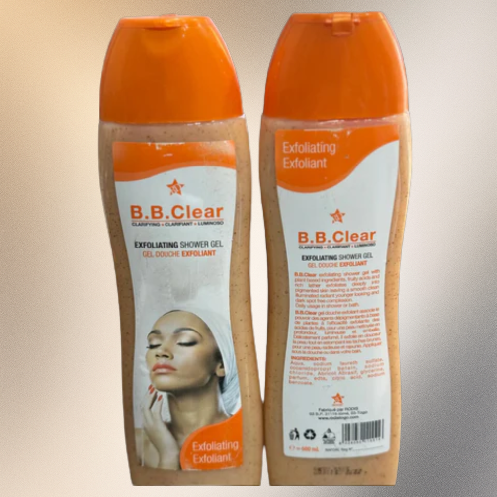 B.B. Clear Exfoliating Shower Gel 600 Ml