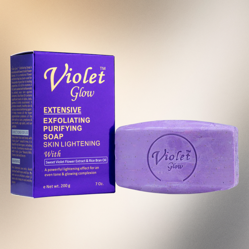 Violet Glow Extensive Exfoliating Purifying Soap 7 oz