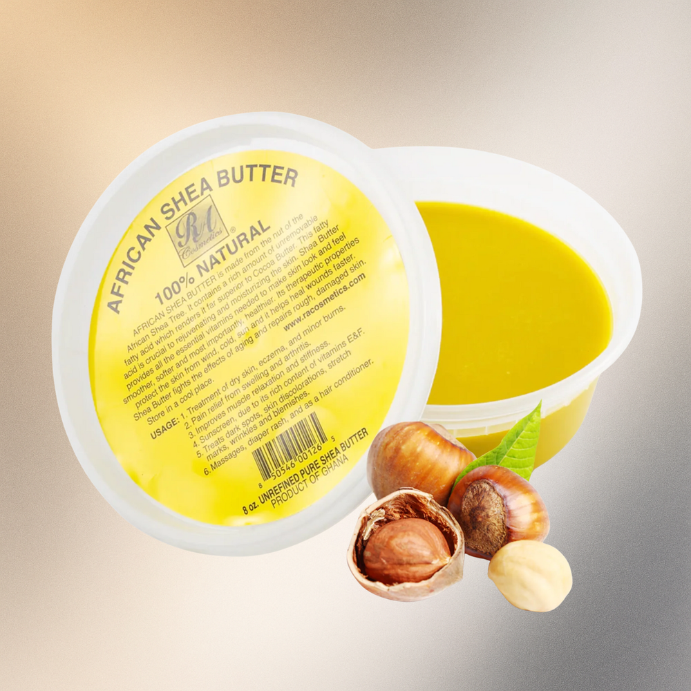 Raw African Shea Butter 8 oz Yellow