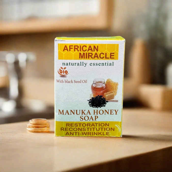 African Miracle Natural Blackseed Oil Honey Soap 200g