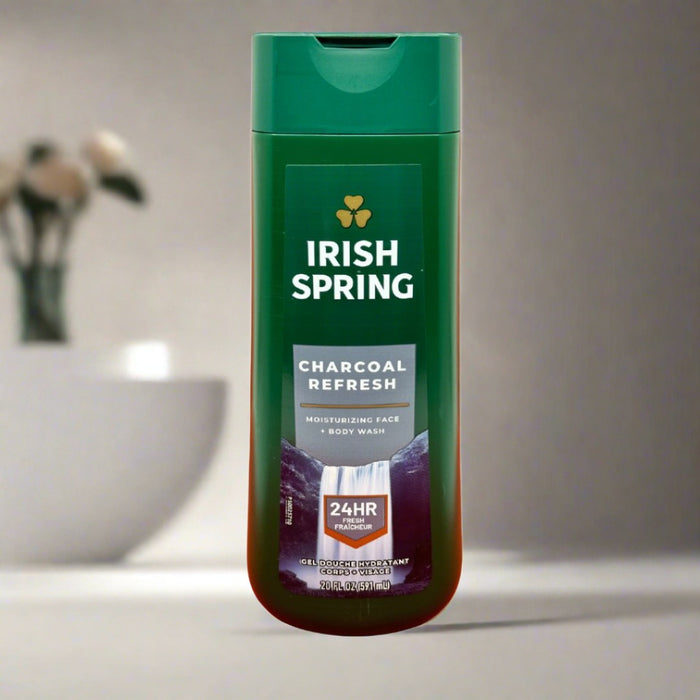 Irish Spring Charcoal Refresh Wash 591ml — usbeautybazaar