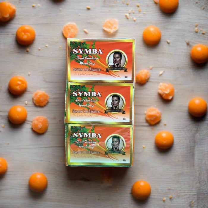 Symba Carrot Complexion Miracle Soap 80g- Pack of 6