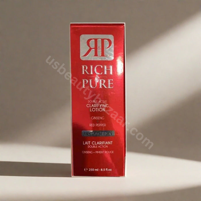 Rich & Pure double active clarifying lotion fast action 250ml | 8.45oz