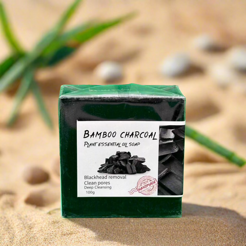 Bamboo Charcoal Plant Essential Soap-100g