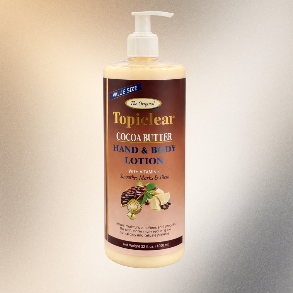 Topiclear Cocoa Butter Hand & Body Lotion – 32 OZ 1100 Ml