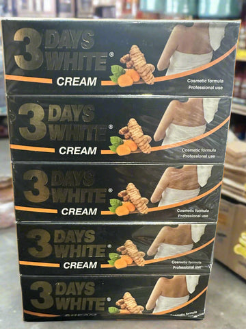 3 Days White Cream Turmeric and Carrot Pack of 10