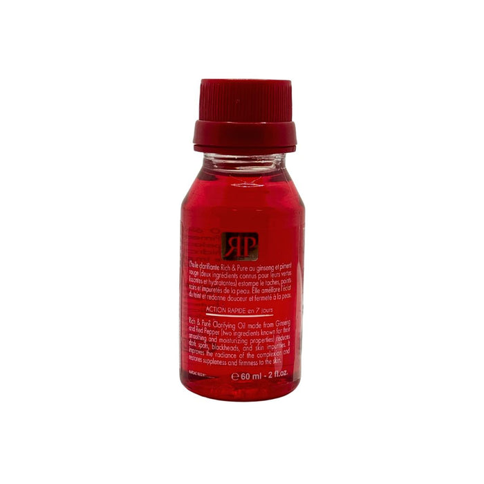 RICH & PURE Clarifying OIL Fast Action with Ginseng + Red Pepper - 60 ml