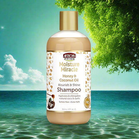 African Pride Moisture Miracle Honey & Coconut Oil Shampoo 12oz
