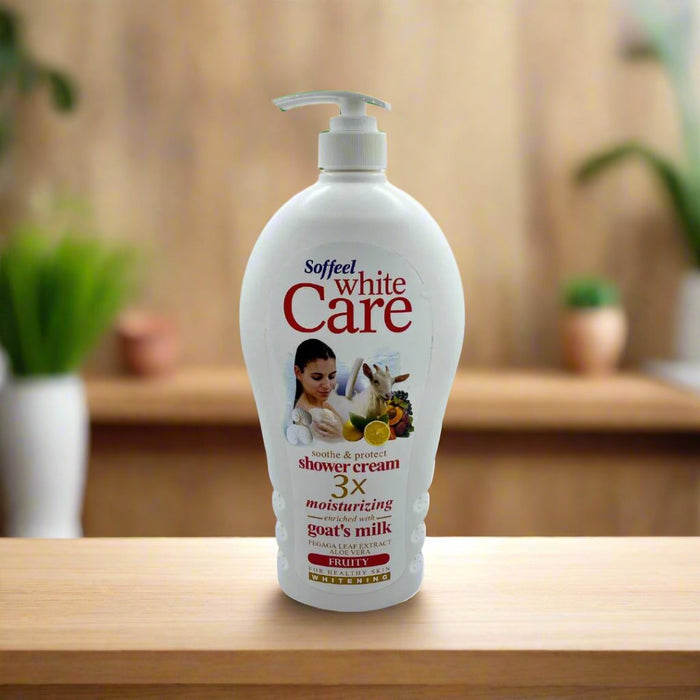 Soffeel white care Goat Milk shower cream 1200ml — usbeautybazaar