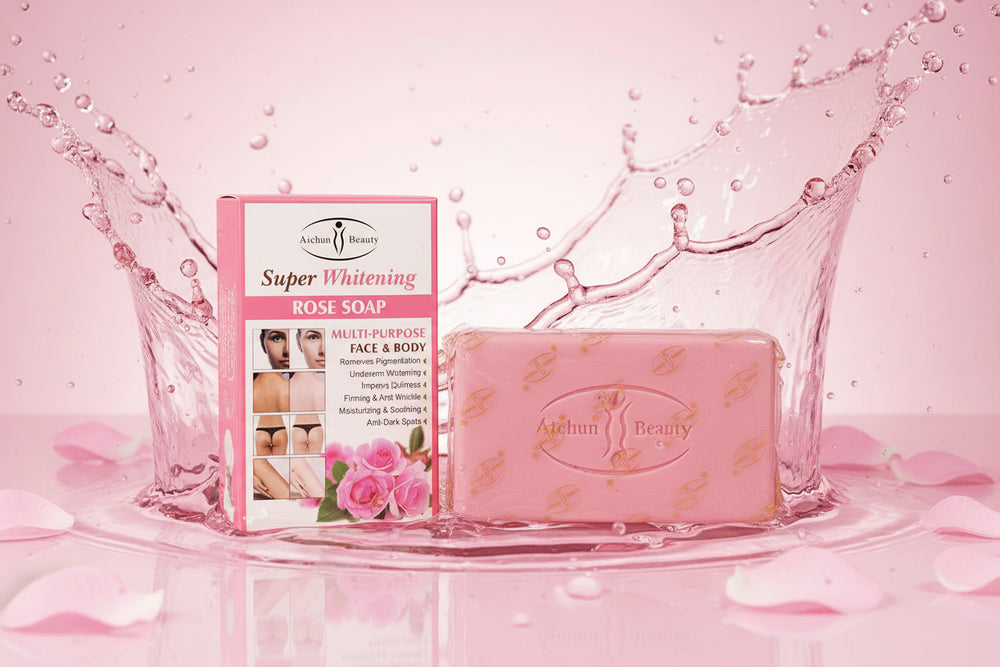 Aichun Beauty Rose Super Whitening Soap Multipurpose Face & Body 300 Grm