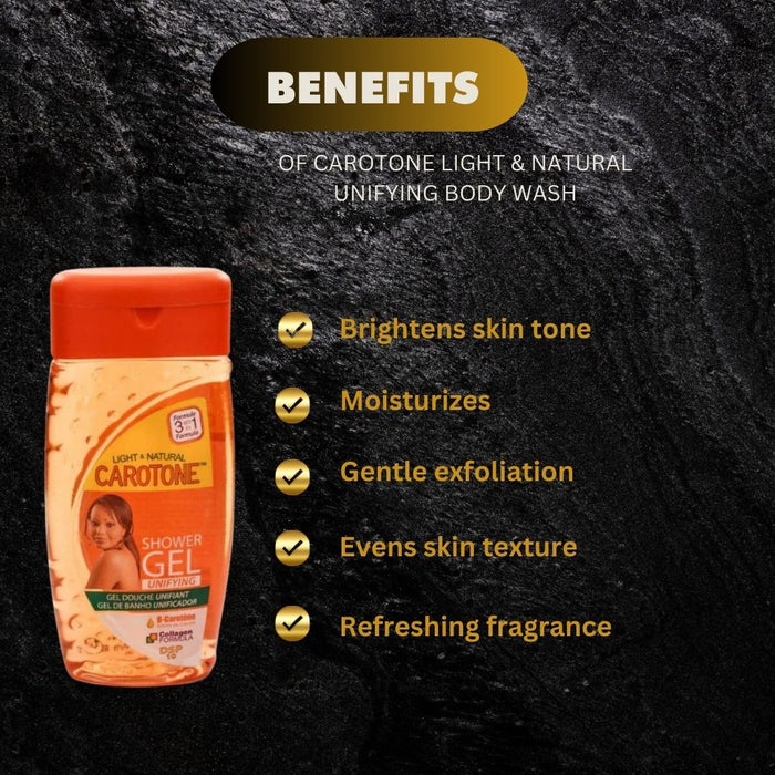 Carotone Light & Natural Unifying Body Wash 8.5 oz / 250 ml