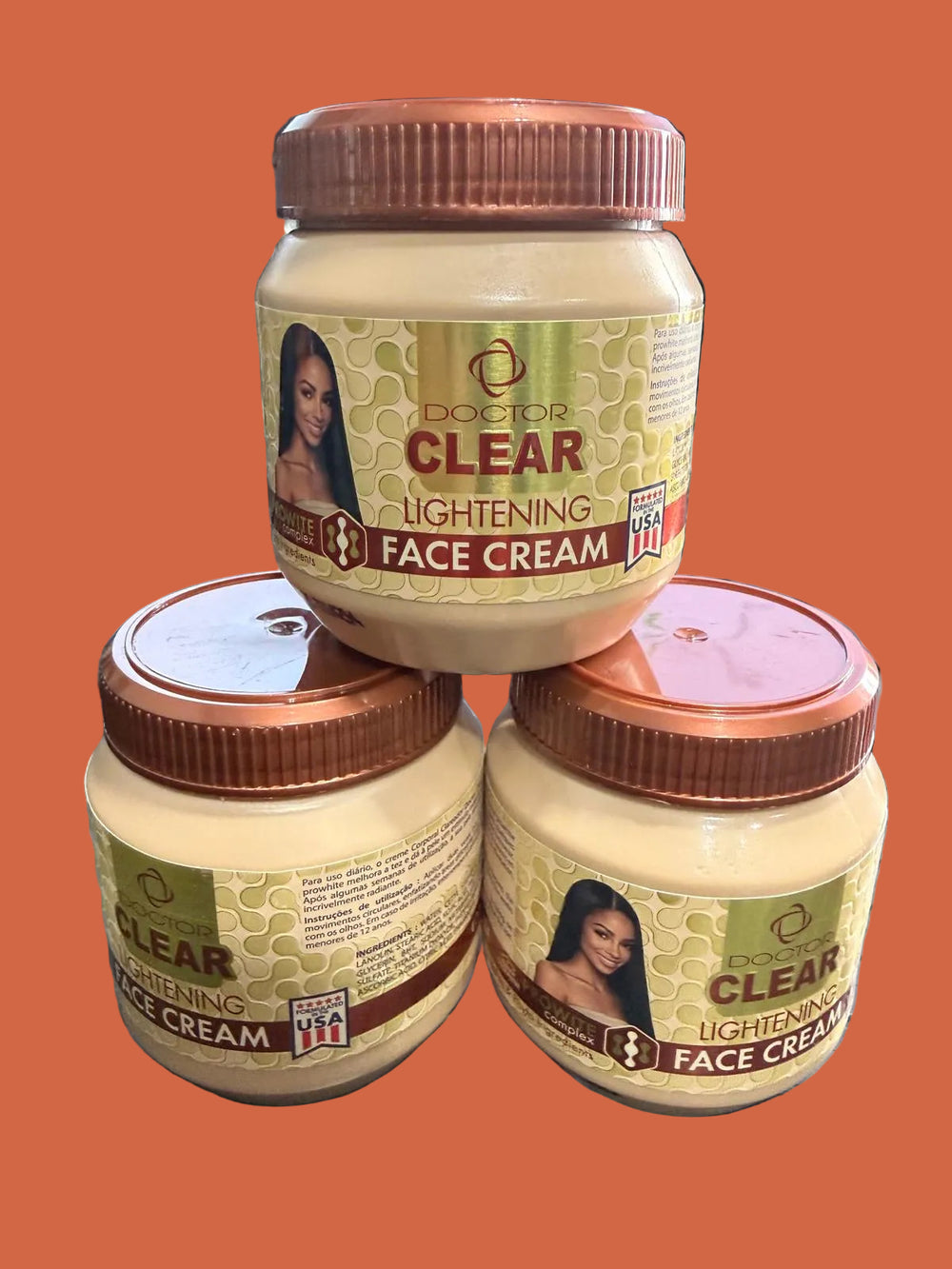 Clear Lightening Face Cream 130 ml Pack of 3