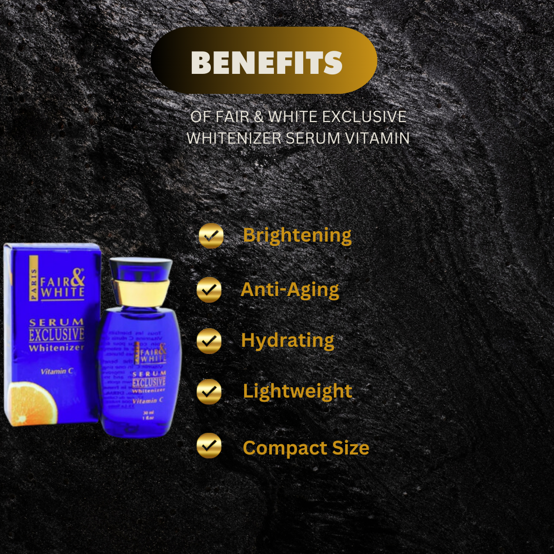 Fair & White Exclusive Vitamin C Serum - 1 oz usbeautybazaar Fair & White Exclusive Vitamin C Serum - 1 oz usbeautybazaar