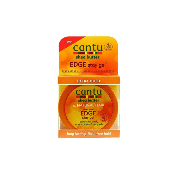 Cantu Shea Butter for Natural Hair Edge Stay Gel Extra Hold 2.25oz