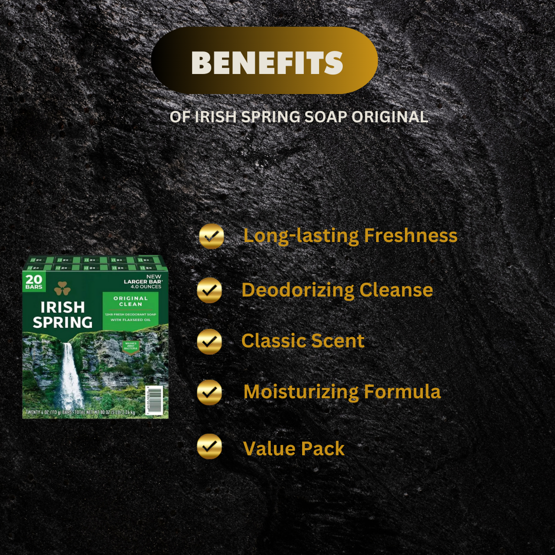 Irish Spring Soap Original 20pk 3.75 oz – usbeautybazaar
