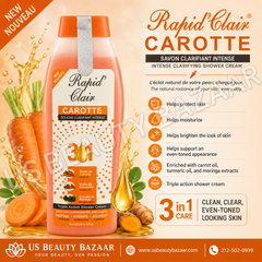Rapid’Clair Carotte Triple Action Shower Cream Size: 500 ml / 16.9 fl. oz.