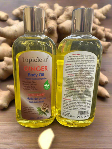 Topiclear Ginger Body Oil 250ml 8.45 oz