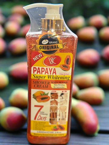 VSC Papaya Face & Body Super Shower Cream for Skin Firming & Correctior 7 Days Result 1000 ml