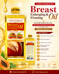 LAIOU YAN BEAUTY Papaya Breast Enlarging & Firming Oil 1000 ML