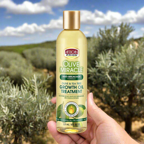 African Pride Olive Miracle Max Strengthening Growth Oil 8 oz