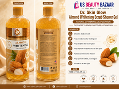 Dr. Skin Glow Almond Whitening Scrub Shower Gel  Size: 1000 ml / 33.8 fl. oz.