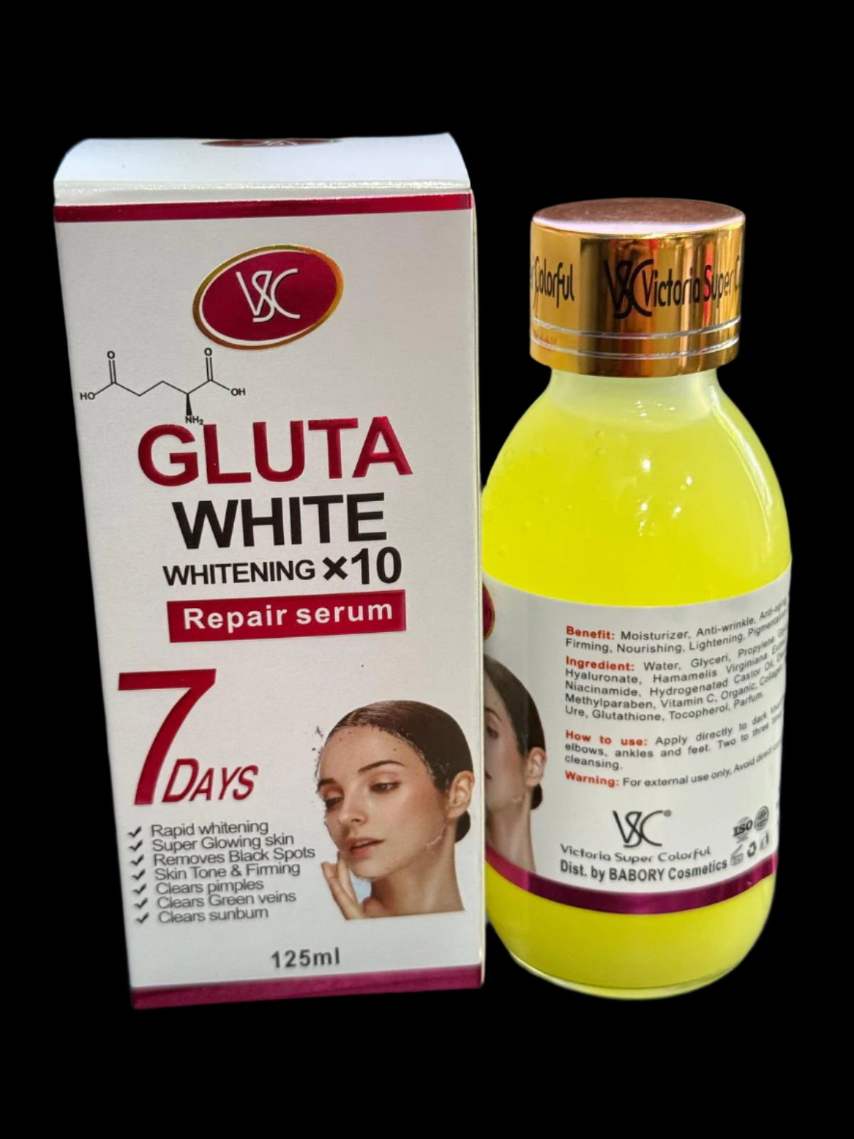 VSC Gluta White Whitening x 10 Repair Serum 125 Ml usbeautybazaar VSC Gluta White Whitening x 10 Repair Serum 125 Ml usbeautybazaar