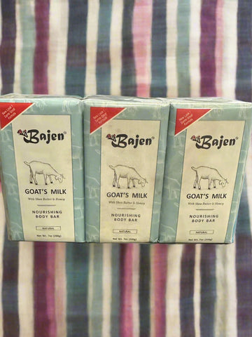 Bajen Goat Milk  Bar Soap 7 Oz ( pack of 6 )