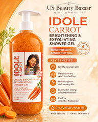 Idole Carrot Brightening & Exfoliating Shower Gel  Size: 32.12 fl oz / 950 ml