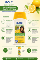 Idole Extra Lemon Brightening Body Lotion 10.8 fl.oz /320 Ml