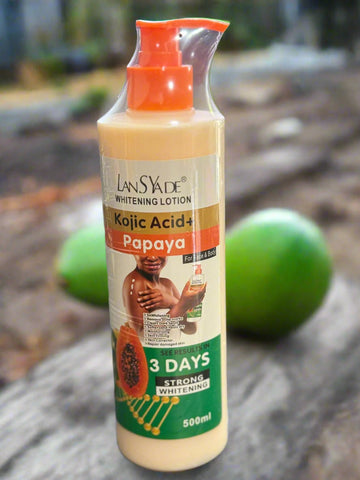 LanSyade Kojic Acid Papaya 3 Days Strong Whitening Lotion 500 Ml