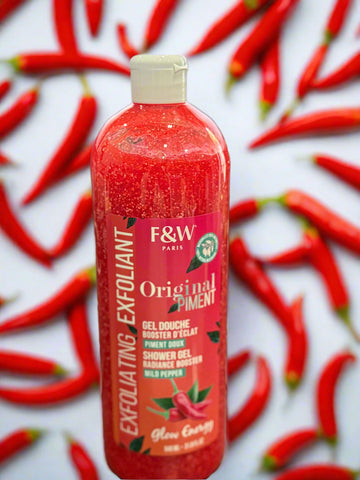 F&W Original Piment Glow Energy Exfoliating Shower Gel - 940ml