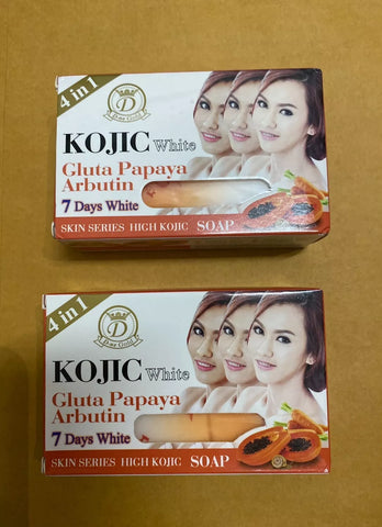 Kojic White Gluta papya Arbutin  7 Days Soap 160g