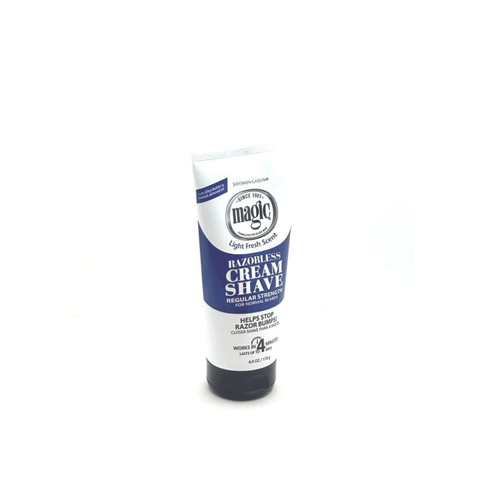 Razorless Cream Shave Light Fresh Scent, Regular Strength 6.0 oz