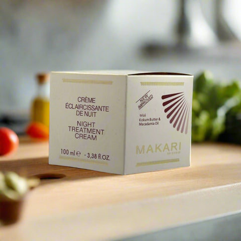 Makari Night Radiance Face Cream w/ Kokum Butter & Macadamia 3.35oz/100 ml