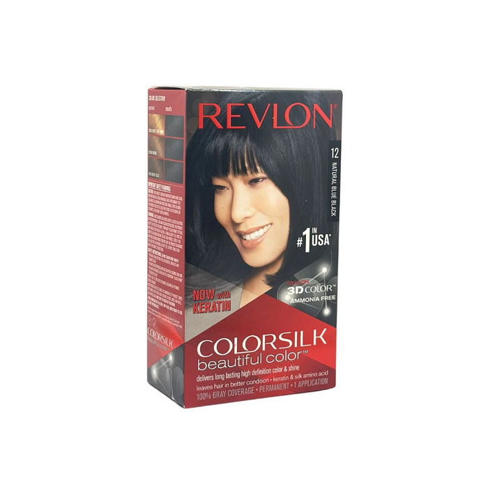 Revlon 3D color Gel Colorsilk- Natural Blue Black N12 8oz