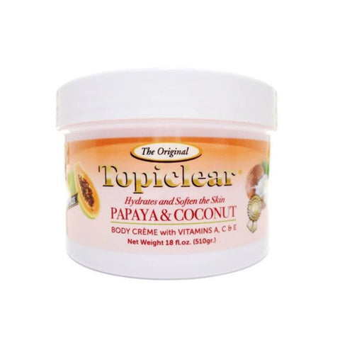 Topiclear Papaya & Coconut Body Crem 18 oz