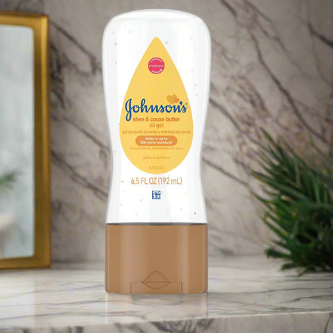 Johnson's Baby oil Gel Shea & Cocoa Butter 6.5 oz #02065