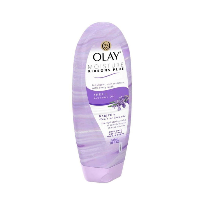 Olay Moisture Ribbons Plus Shea + Lavender Oil Body Wash 18 oz