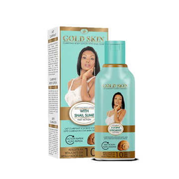 Gold Skin Clarifying Body Lotion With Snail Slime-Results in 10 Days 2.36 fl.Oz.