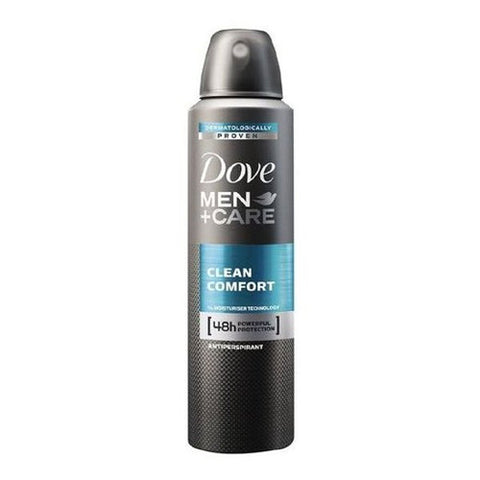 Dove Men Plus Care Clean Comfort Antiperspirant Spray 150ml