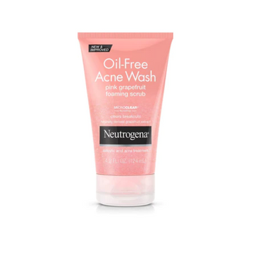 Neutrogena Oil Free Acne Wash Foaming Scrub Pink Grapefruit 4.2oz