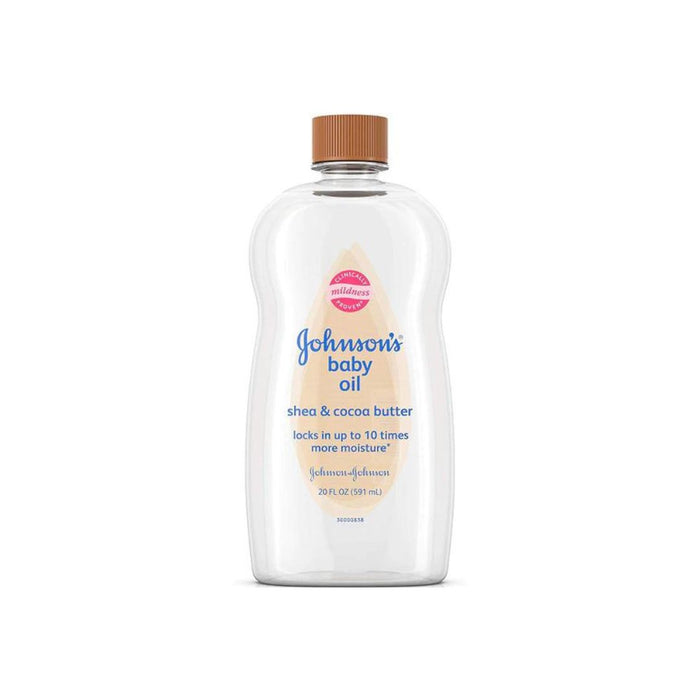 Johnson's Baby Oil, Mineral Oil Enriched With Shea & Cocoa Butter 20 fl. oz